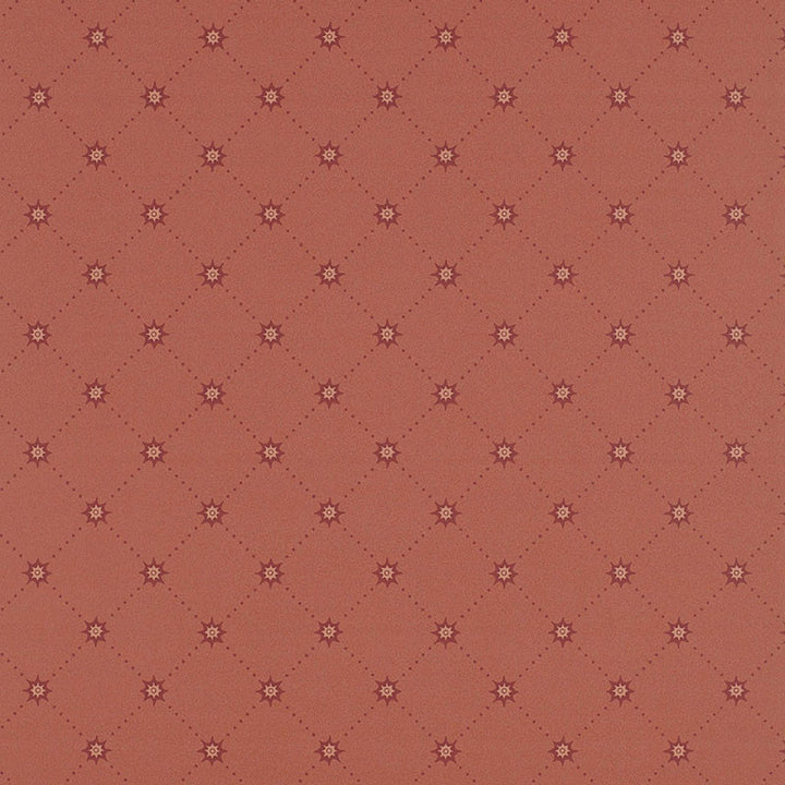 Cooper Star Red 203614 by Schumacher Wallcovering