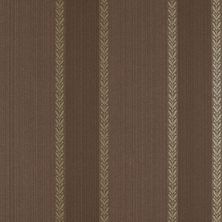 Bayberry Stripe Truffle 203864 by Schumacher Designer Wallpaper SIMPLY CHARMING Paper 0 UNITED KINGDOM </p><p>Repeat: Horizontal: 10 1/4" (26CM) and Vertical: 20.5 - Swanky Fabrics -