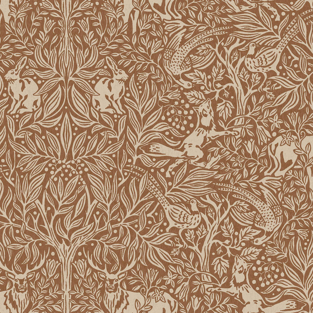 Under The Elder Tree - Rust by Schumacher Wallcovering