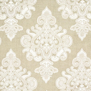 Angkor Embroidery Linen 67581 by Schumacher Fabric