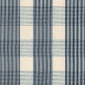 Avon Gingham Plaid Indigo/Sky 63024 by Schumacher Fabric