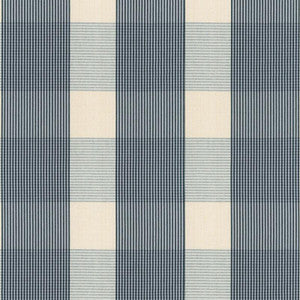 Avon Gingham Plaid Indigo/Sky 63024 by Schumacher Fabric