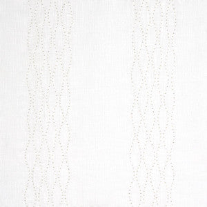 Bella Embroidered Sheer Ivory 67990 by Schumacher Fabric