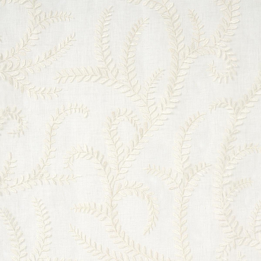 Boboli Embroidered Sheer Ivory 67760 by Schumacher Fabric Essentials: Sheers & Casements Ii 24.75" - Fabric Carolina -