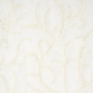 Boboli Embroidered Sheer Ivory 67760 by Schumacher Fabric