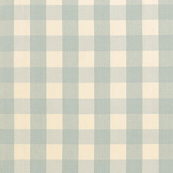 Camden Cotton Check Aqua 63037 by Schumacher Designer Fabric Revisits Of Popular Patterns 3.0" - Swanky Fabrics -