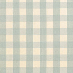 Camden Cotton Check Aqua 63037 by Schumacher Fabric