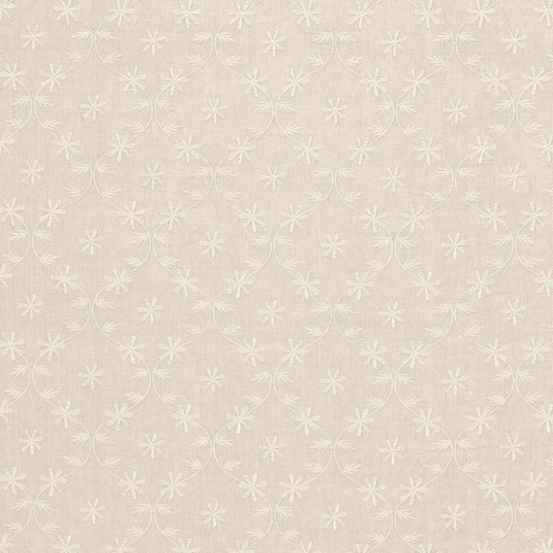 Cellini Embroidered Sheer Linen 67621 by Schumacher Fabric Firenze / Sheers 2.5" - Fabric Carolina -
