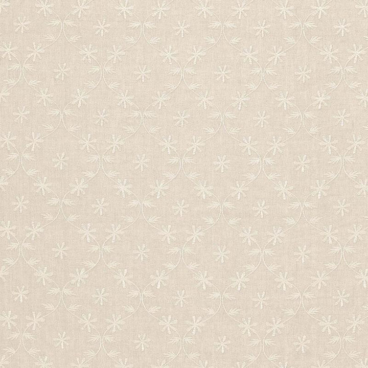Cellini Embroidered Sheer Linen 67621 by Schumacher Fabric Firenze / Sheers 2.5" - Fabric Carolina -