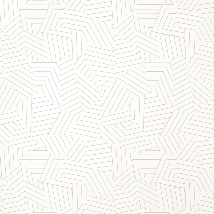 Deconstructed Stripe Greige 5007970 by Schumacher Wallpaper Miles Redd 13.5" - Fabric Carolina -