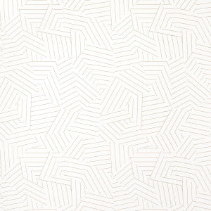 Deconstructed Stripe Greige 5007970 by Schumacher Wallpaper