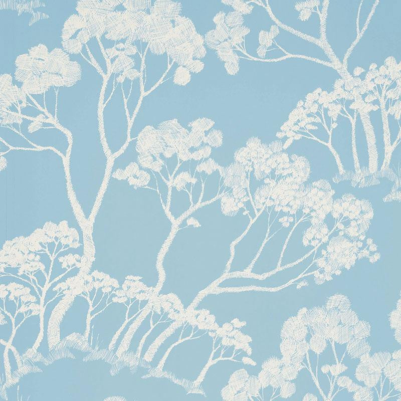 Timber ! Cloud 5007982 by Schumacher Designer Wallpaper Drawn From Nature 27.0" - Swanky Fabrics -