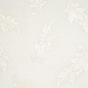 Contessa Embroidered Sheer Ivory 67710 by Schumacher Fabric