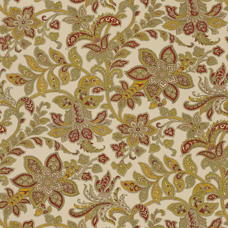 Corsini Paisley Patina 5004071 by Schumacher Wallpaper Perennial Favorites 13.5" - Fabric Carolina -