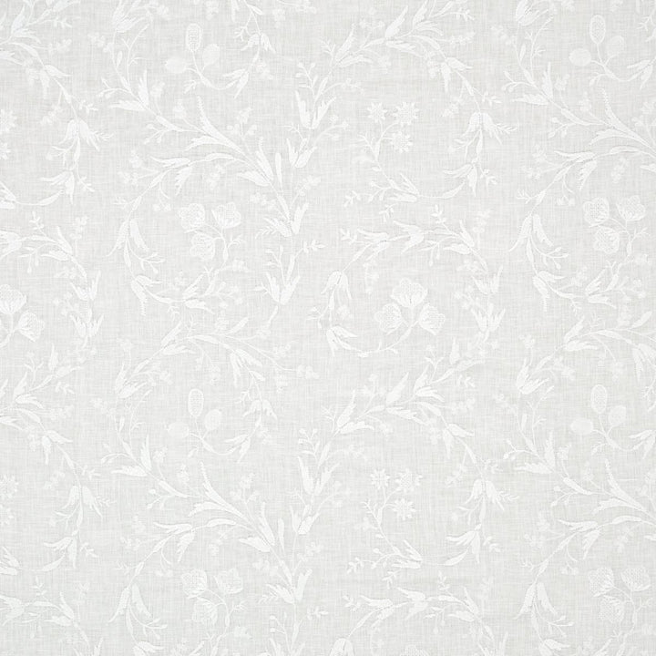 Fiorentina Embroidery Ivory 67820 by Schumacher Fabric Essentials: Sheers & Casements 16.75" - Fabric Carolina -