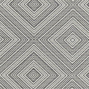 Tortola Indoor/Outdoor Oxford Grey 62844 by Schumacher Fabric