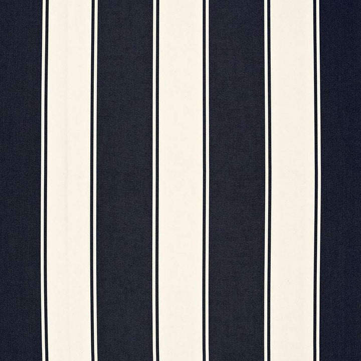 Cannes Awning Stripe Denim 65892 by Schumacher Fabric Cote D'Azur 9.0" - Fabric Carolina -