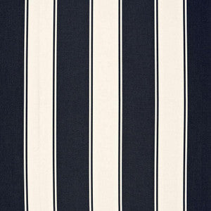 Cannes Awning Stripe Denim 65892 by Schumacher Fabric