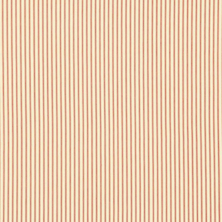Wellfleet Ticking Stripe Regatta Red 60071 by Schumacher Designer Fabric Sea Island Stripe - Swanky Fabrics -