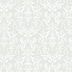Lido Damask Haze 5004482 by Schumacher Wallpaper