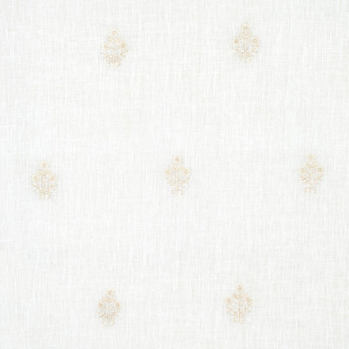 Maria Embroidery Ivory 67790 by Schumacher Fabric Essentials: Sheers & Casements 4.25" - Fabric Carolina -