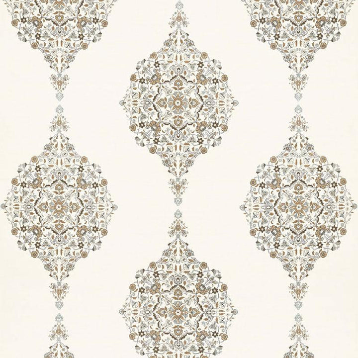 Mehndi Linen Print Flax 175320 by Schumacher Fabric Au Naturel 2 17.5" - Fabric Carolina -