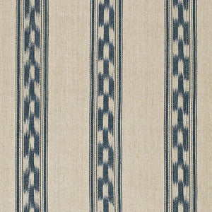 Mojave Ikat Stripe Indigo 67511 by Schumacher Fabric