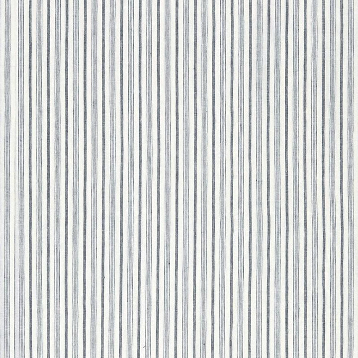 Muir Linen Sheer Denim 67220 by Schumacher Fabric Au Naturel 1.25" - Fabric Carolina -
