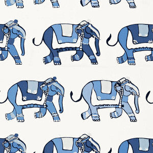Parade Blueberry / Ocean 174892 by Schumacher Fabric