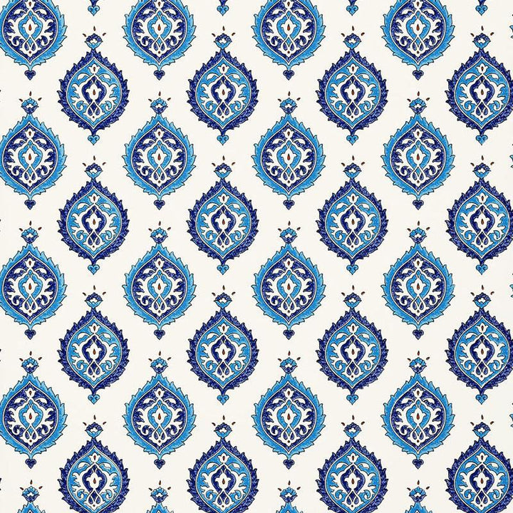 Samovar Peacock 5006680 by Schumacher Wallpaper Martyn Lawrence Bullard 6.75" - Fabric Carolina -