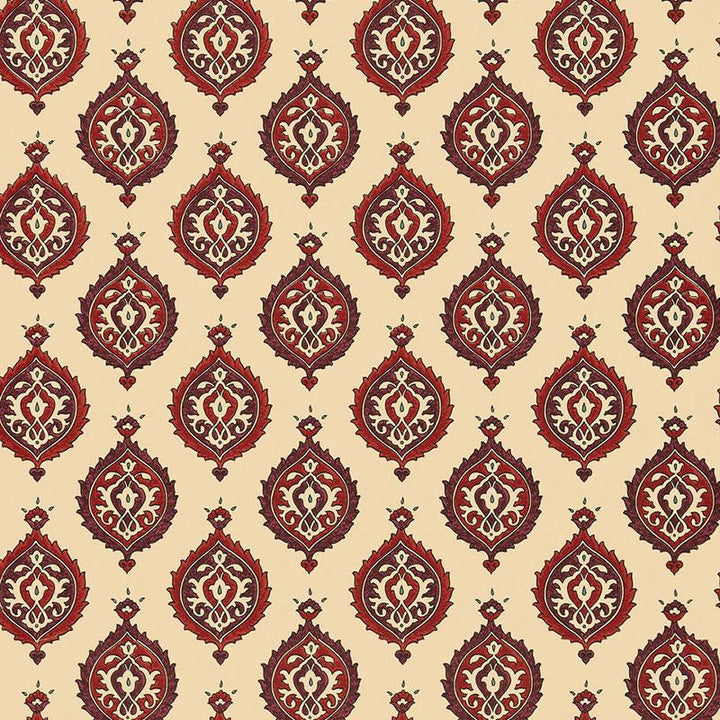 Samovar Pomegranate 5006682 by Schumacher Wallpaper Martyn Lawrence Bullard 6.75" - Fabric Carolina -