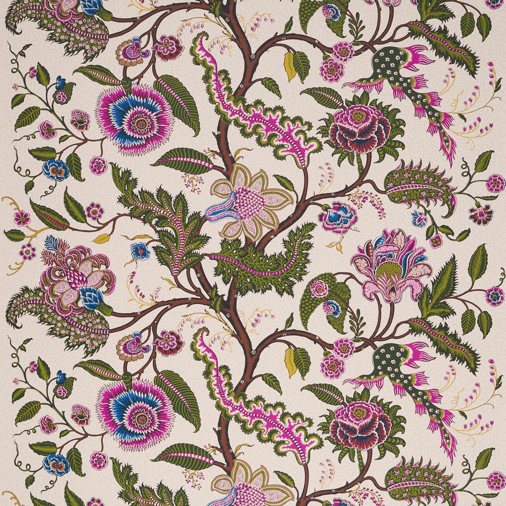 Sinhala Sidewall Jewel 5006614 by Schumacher Designer Wallpaper Martyn Lawrence Bullard 52.75" - Swanky Fabrics -