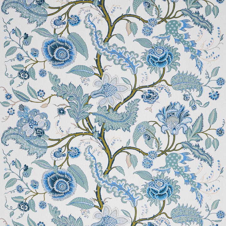 Sinhala Sidewall Sky 5006612 by Schumacher Wallpaper Martyn Lawrence Bullard 52.75" - Fabric Carolina -