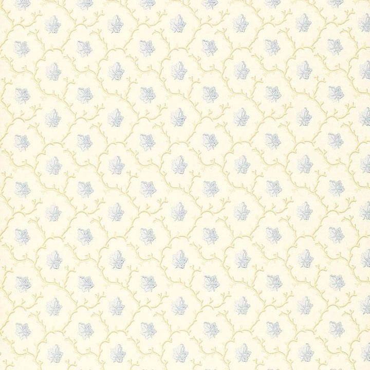 Coral Leaf Blue 203683 by Schumacher Wallpaper Simply Charming 3.38" - Fabric Carolina -