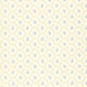 Coral Leaf Blue 203683 by Schumacher Wallpaper