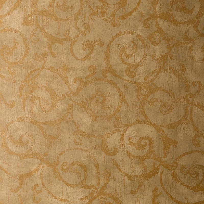 Bernini Scroll Brushwood 528170 by Schumacher Wallpaper Atelier - Fabric Carolina -
