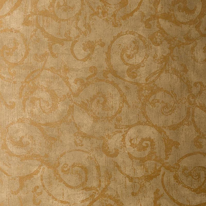 Bernini Scroll Brushwood 528170 by Schumacher Wallpaper Atelier - Fabric Carolina -