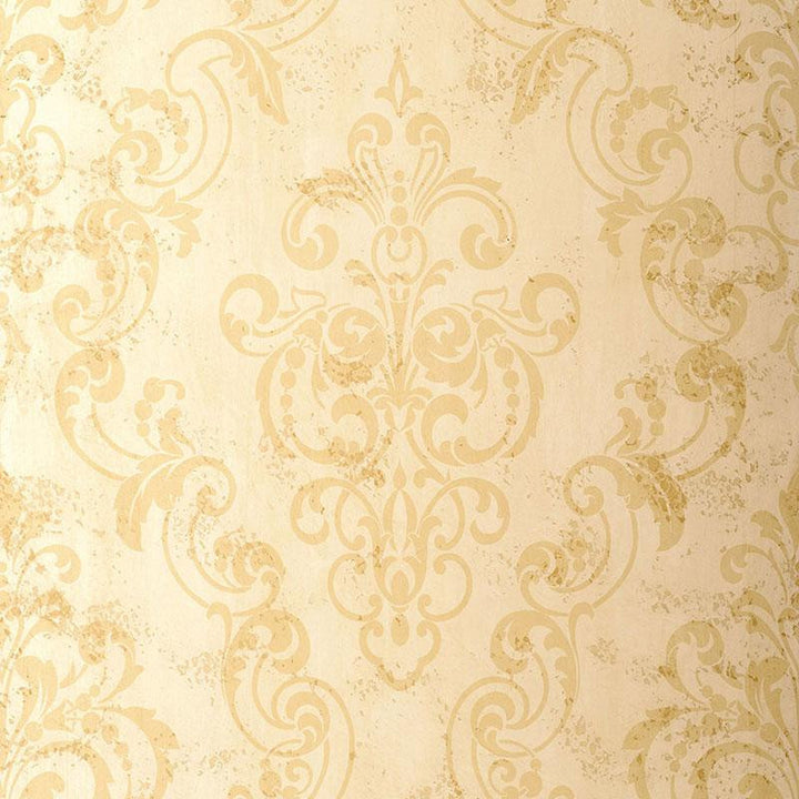 Giovan Damask Sand 529120 by Schumacher Wallpaper Palazzo 27.0" - Fabric Carolina -