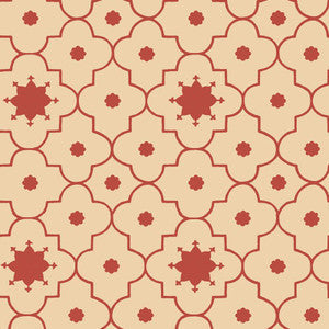 Taj Trellis Pomegranate 5006622 by Schumacher Wallpaper