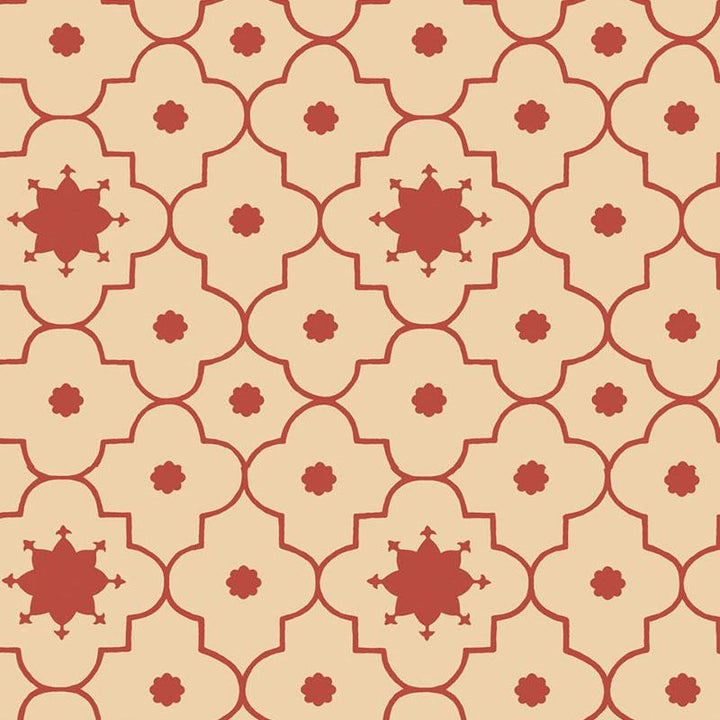 Taj Trellis Pomegranate 5006622 by Schumacher Wallpaper Martyn Lawrence Bullard 13.5" - Fabric Carolina -