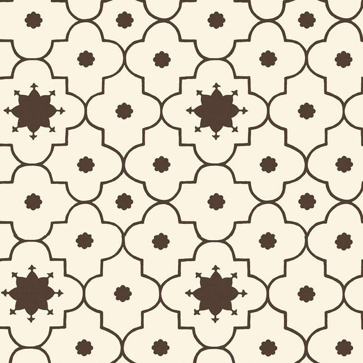 Taj Trellis Sepia 5006621 by Schumacher Wallpaper Martyn Lawrence Bullard 13.5" - Fabric Carolina -