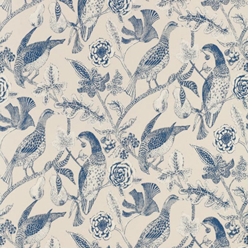 Katmandu Navy 2700201 by Schumacher Wallpaper Perennial Favorites - Fabric Carolina -