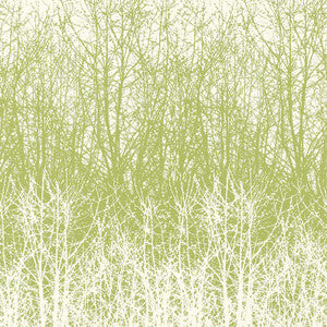Birches Leaf/White 2707242 by Schumacher Wallpaper