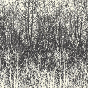 Birches Black/White 2707243 by Schumacher Wallpaper