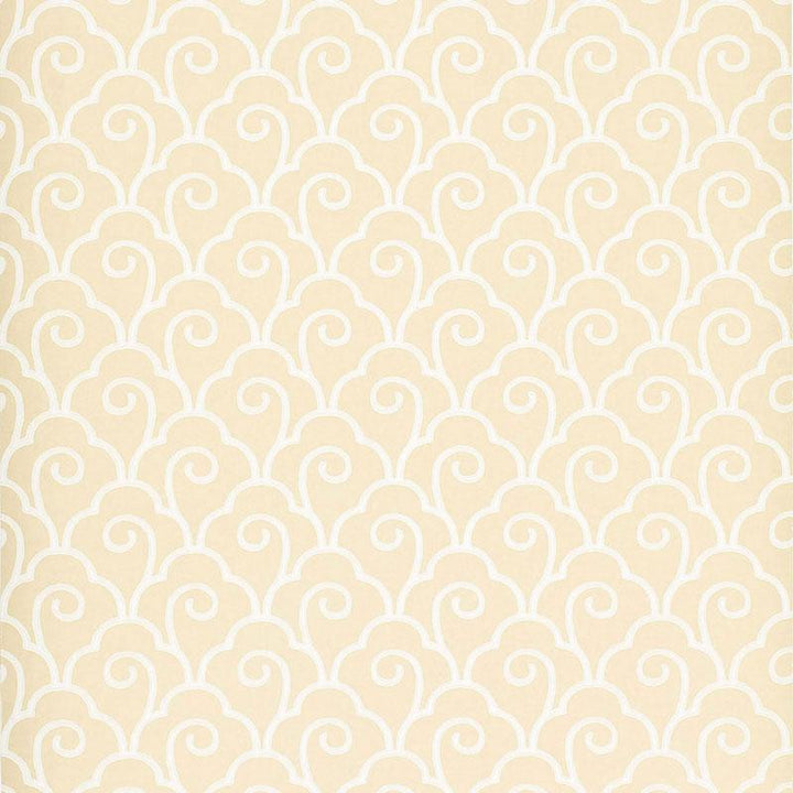 Scallop Filigree Cream 5001050 by Schumacher Wallpaper Simply Charming 10.25" - Fabric Carolina -
