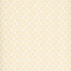 Scallop Filigree Cream 5001050 by Schumacher Wallpaper