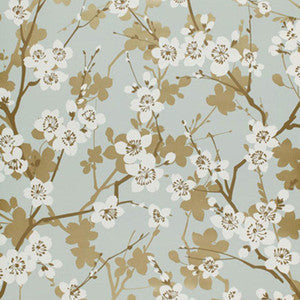 Ming Cherry Blossom Aqua 5001070 by Schumacher Wallpaper