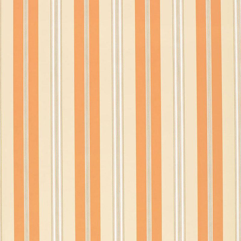 Chalon Stripe Coral 5002485 by Schumacher Wallpaper Stripes Wallcovering Collection - Fabric Carolina -