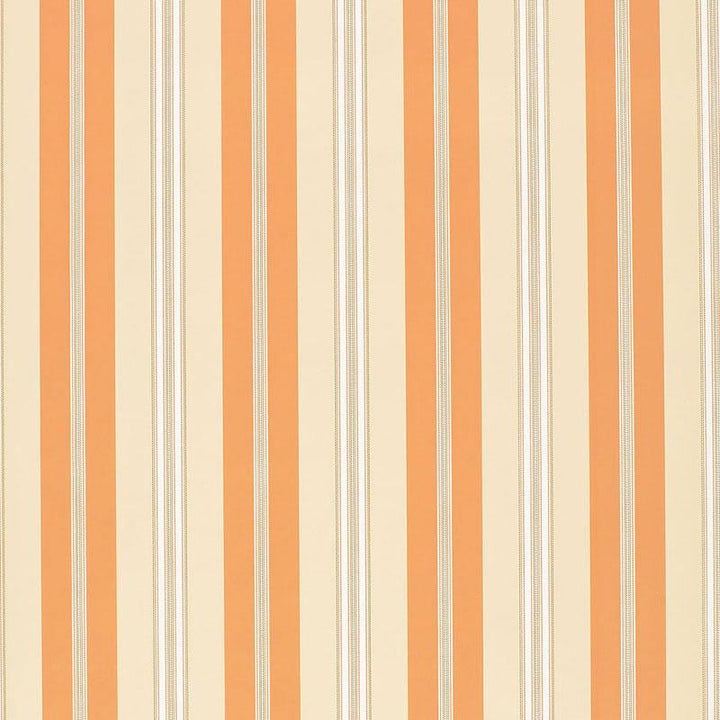 Chalon Stripe Coral 5002485 by Schumacher Designer Wallpaper Stripes Wallcovering Collection - Swanky Fabrics -