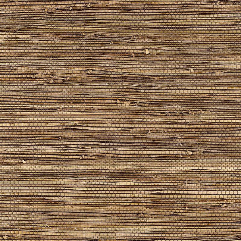 Bamba Rushcloth Ash 5002842 by Schumacher Wallpaper Quiet Beauty - Fabric Carolina -